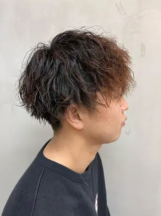 ショート パーマ メンズ 似合わせショート×透 明感/やじまたかしのヘアスタイル