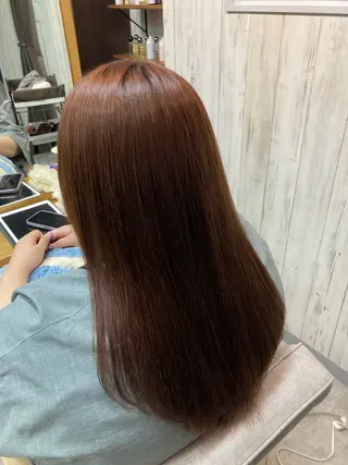 ロング 暖色カラー💞 菊地しおんのヘアスタイル