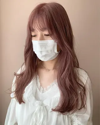 ロング カラー hubhair レイヤー/透明感のヘアスタイル