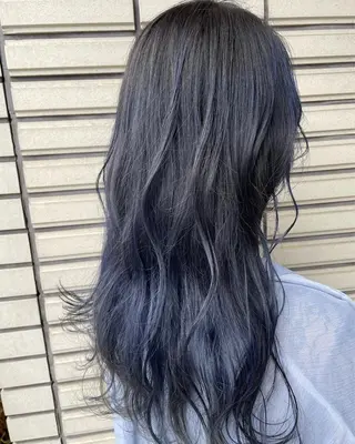 ロング カラー NINE+/代表 ブリーチ特化型サロンのヘアスタイル