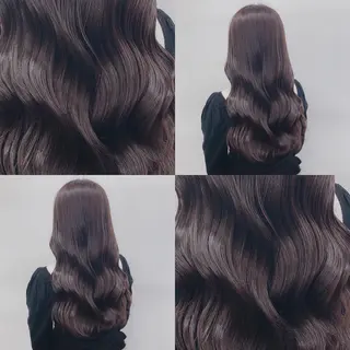 ロング カラー パーマ ヘアアレンジ メンズ キッズ ネイル マツエク・マツパ 上品＆韓国風 🥀海心🥀のヘアスタイル
