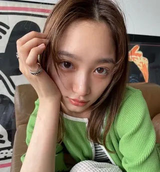 ミディアム カラー 💛似合わせカット カラー💛 amiのヘアスタイル