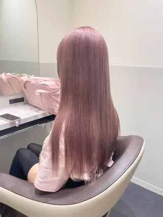 ロング カラー 〻ツヤハイトーン🩰 🤍HARUCAのヘアスタイル