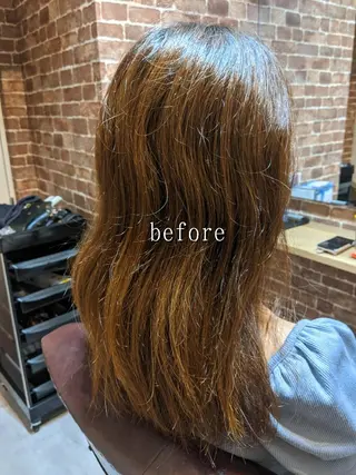ロング 美髪矯正 キョウスケのヘアスタイル