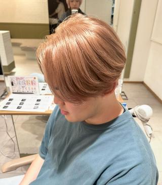 ショート カラー メンズ 🤍ayana / メンズ/ブリーチ🤍のヘアスタイル