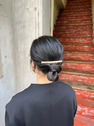 ミディアム カラー ヘアアレンジ 「sumi」 AMIのヘアスタイル