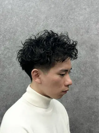 パーマ メンズ センターパート特化 🌹RIO🌹のヘアスタイル