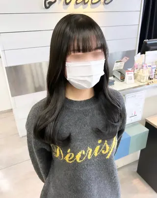 ロング レイヤー/艶髪カラー 森本くるみのヘアスタイル