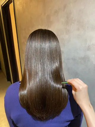 セミロング 【髪質改善】カラー 韓国ヘア🎀RISAのヘアスタイル