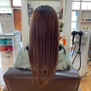 ロング 梶谷 和希のヘアスタイル