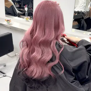 ロング カラー 透明感/ 艶ハイトーン/梨桜のヘアスタイル