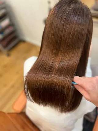 ロング ⚪️髪質改善 縮毛 店長 コウ⚪️のヘアスタイル