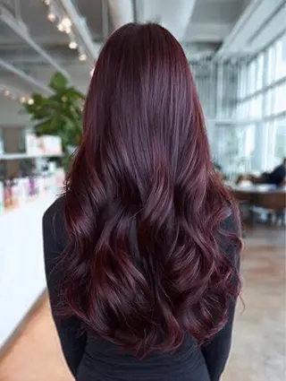 ロング カラー 🍒モテ暖色カラー × うる艶✧ ゆなのヘアスタイル