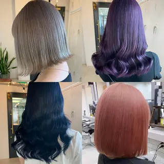 セミロング 🌸MAYU🌸 ハイトーン➕レイヤーのヘアスタイル