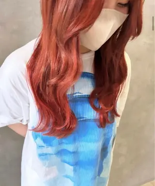 ロング カラー Fi-Ne原宿店店長 プルエクNANAMIのヘアスタイル