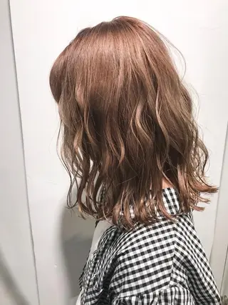 ミディアム カラー 透明感カラー/ レイヤー　YUKAのヘアスタイル