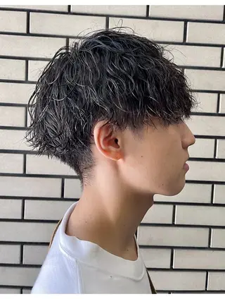 ミディアム メンズ特化 石田はるむのヘアスタイル