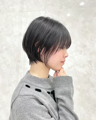 ショート カラー ショート/似合わせ/ 透明感カラー古市唯人のヘアスタイル
