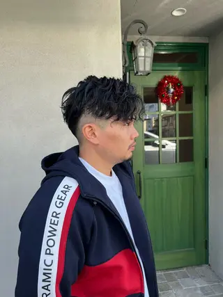 ショート パーマ メンズ SHION men's permのヘアスタイル