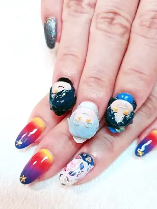 ネイル 手描きアート&推し活 🌟Wisteriaのネイルデザイン
