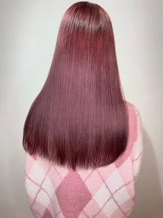 ロング カラー 小島 勤夢のヘアスタイル