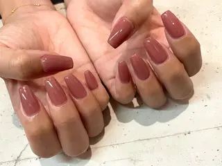 ネイル 韓国/ワンホン/長さ 出しつけ放題🎀のネイルデザイン