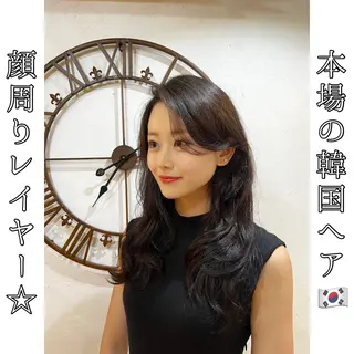 ロング カラー パーマ 本場の韓国ヘア 🇰🇷チ・ヨンジュのヘアスタイル