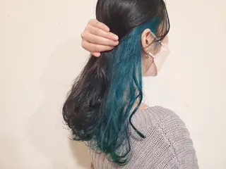 カラー ロング パル__レイヤー/パ ーマ/デザインカラーのヘアスタイル