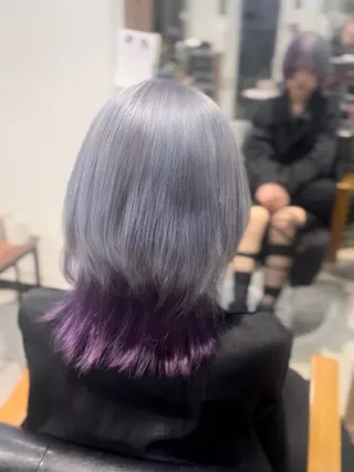 セミロング カラー 髙木 利央のヘアスタイル