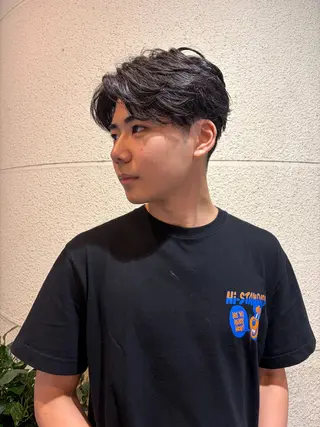 メンズ ボブ&寒色🎐ᩚ 短髪 COCOROのヘアスタイル