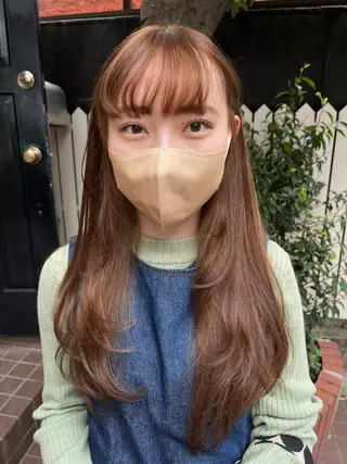ロング カラー eri kinjoのヘアスタイル