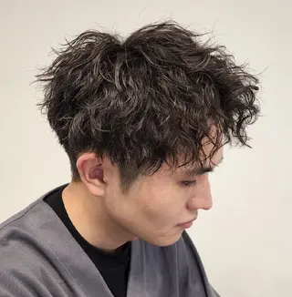 ショート パーマ メンズ 【イケメン風パーマ】 SHOFYのヘアスタイル