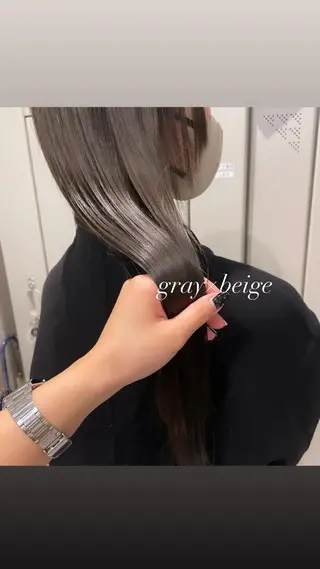 ロング カラー ヘアアレンジ REONA🪽✨薬院 レイヤーカット🫧のヘアスタイル