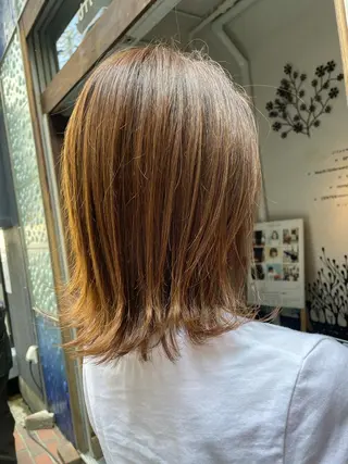 ミディアム カラー 北川 智海のヘアスタイル