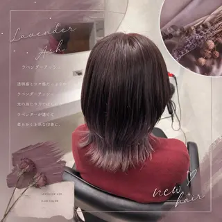 ミディアム 🎀HARU/ボブ/ セット/赤み消し🫧のヘアスタイル