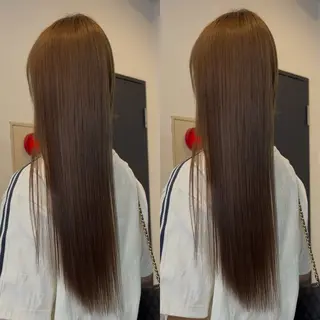 ロング カラー なんば、心斎橋🍓 ハイトーンnicoのヘアスタイル
