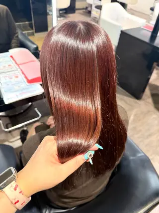 セミロング momo🎀韓国レイ ヤー・ハイトーンのヘアスタイル