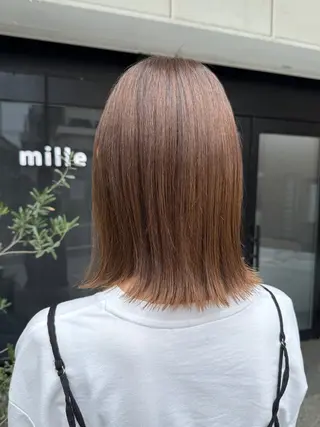 ミディアム カラー 透明感カラー/パーマ 🌀アオノのヘアスタイル