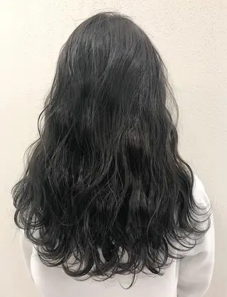 セミロング カラー ノンダメージ髪質改善 カラー💎/KURAのヘアスタイル