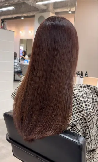ロング 田中俊　縮毛矯正 髪質改善のヘアスタイル