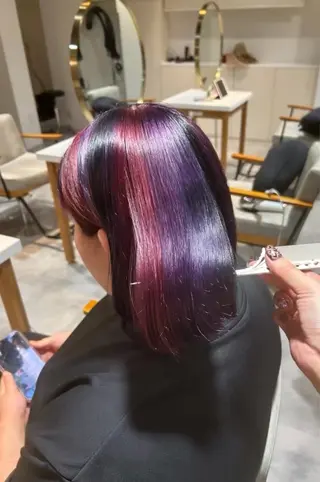 ショート カラー ヘアアレンジ 梅木李奈レイヤー 🫧ダブルカラーのヘアスタイル