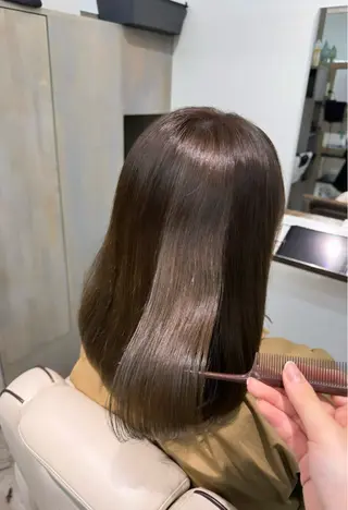 ミディアム カラー 髪質改善×艶カラー 🌼Haru🌼のヘアスタイル