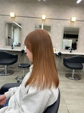 ミディアム カラー ヘアアレンジ Over hair_ misakiのヘアスタイル