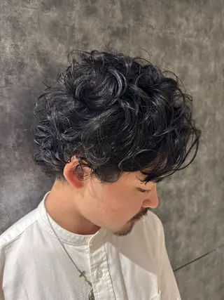パーマ メンズ 奥井 裕志のヘアスタイル
