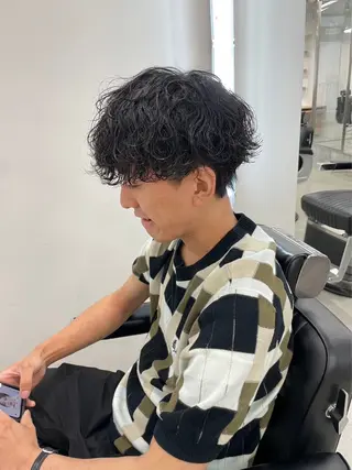ショート カラー パーマ ヘアアレンジ メンズ メンズ特化酒井翔太 /メンズカット/名駅のヘアスタイル