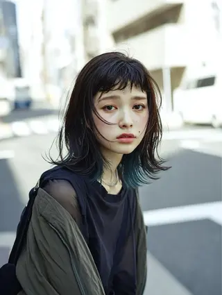 カラー スダユーヤ 💫推しカラーウルフのヘアスタイル