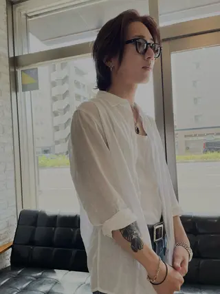 ミディアム メンズ Basis 田口豪司のヘアスタイル