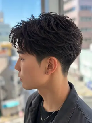 ショート パーマ 🔥メンズ特化方🔥 似合わせ💈三宅悠斗のヘアスタイル