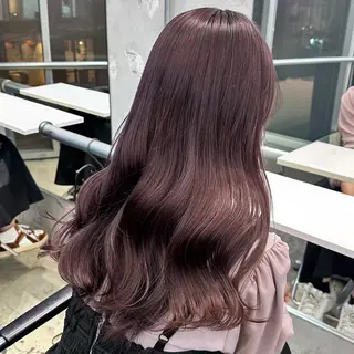 セミロング カラー ヘアアレンジ 🎀モテ暖色× エクステ🎀あかりのヘアスタイル