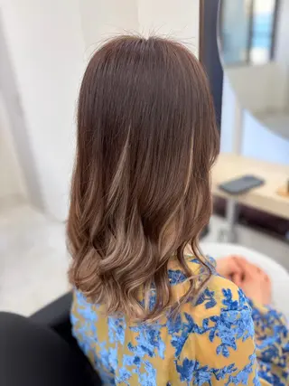 セミロング カラー EIGHT札幌 🩷Haruka🩷のヘアスタイル